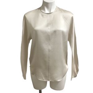 Vince Cream Silk Blouse